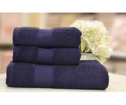 Полотенце махровое Soft cotton DELUXE фиолетовое 32х50 салфетка