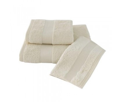 Полотенце махровое Soft cotton DELUXE кремовое 75х150 банное