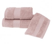 Полотенце махровое Soft cotton DELUXE темно-розовое 32х50 салфетка