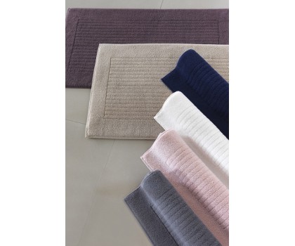 Коврик полотенце для ног Soft cotton LOFT баклажановое 50х90
